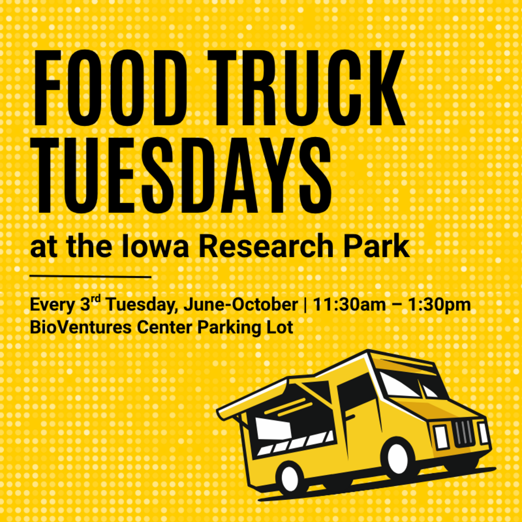 Food Truck Tuesdays at the Iowa Research Park promotional image