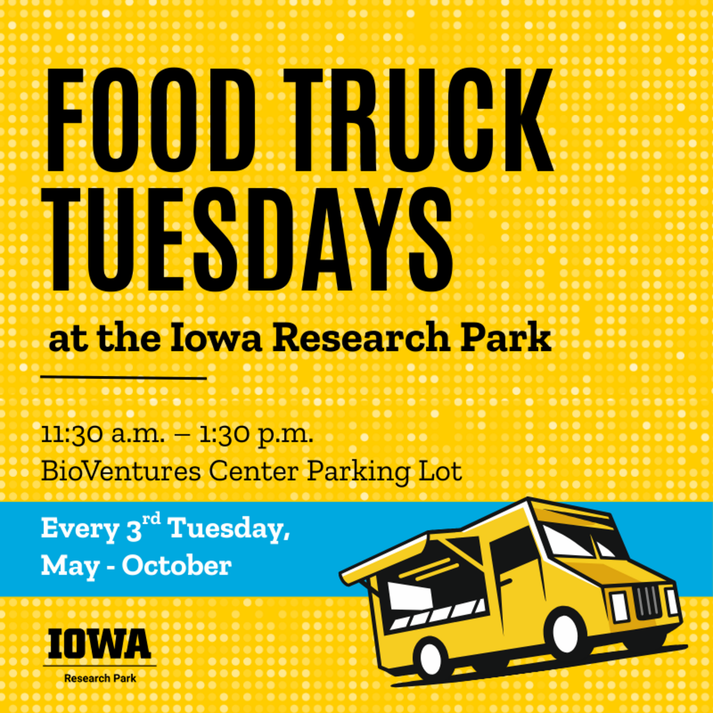 Food Truck Tuesdays at the Iowa Research Park promotional image