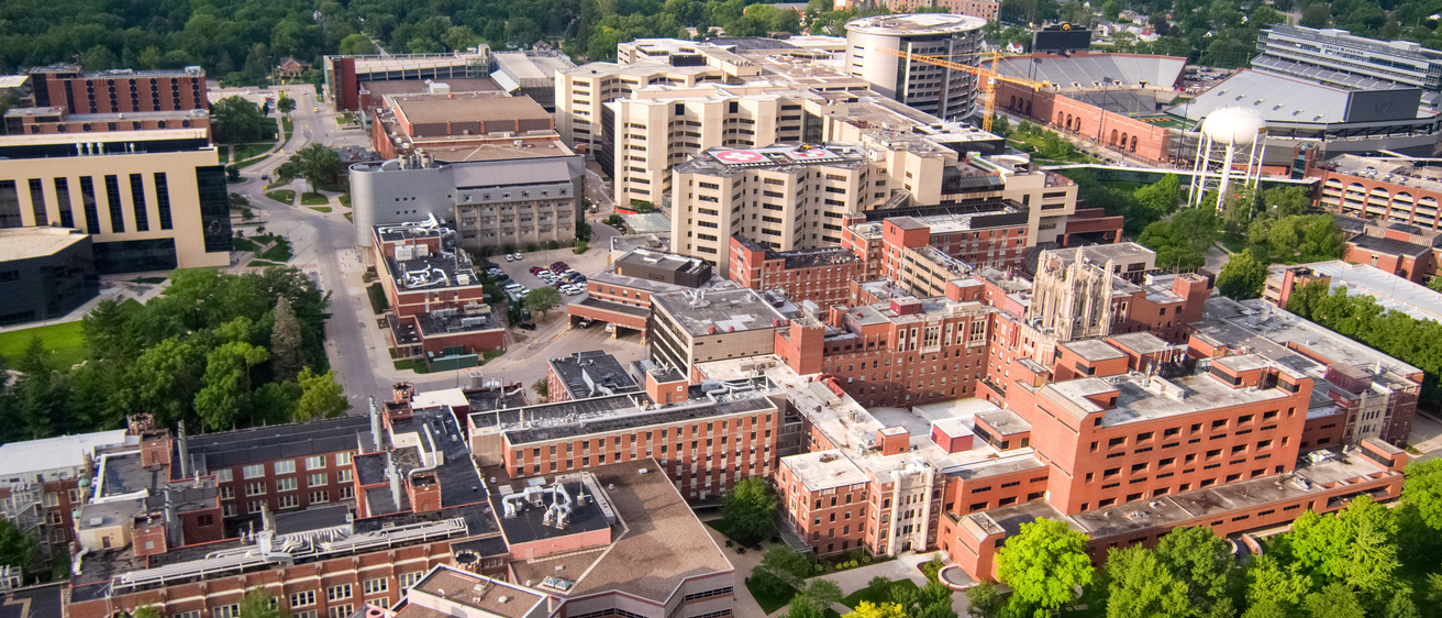 UIHC Campus Drone Shot