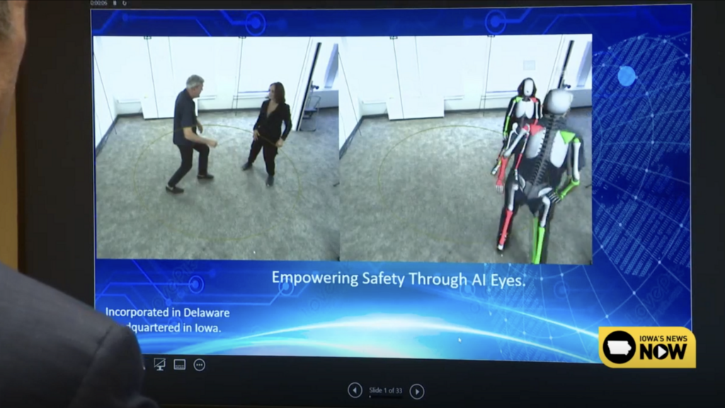 Screenshot of video about new AI to detect abuse