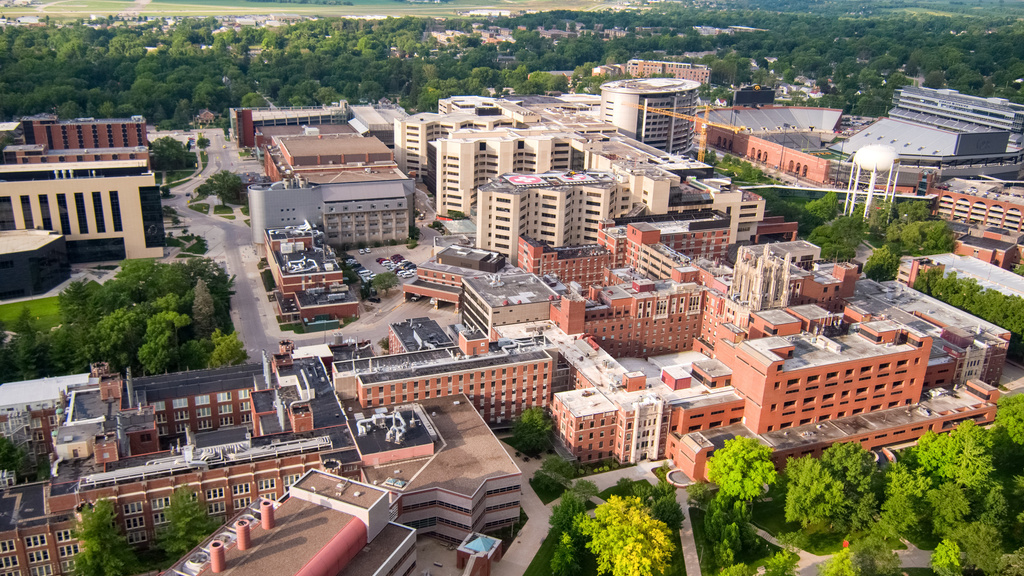 UIHC Campus Drone Shot